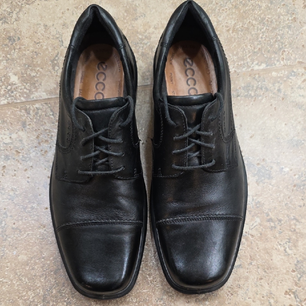 ECCO Men's Classic Black Leather Oxfords size 13
